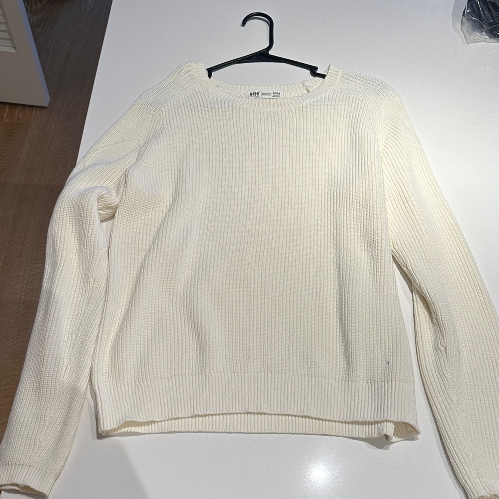 Helly Hansen men’s  Off-White Crew Neck Sweater